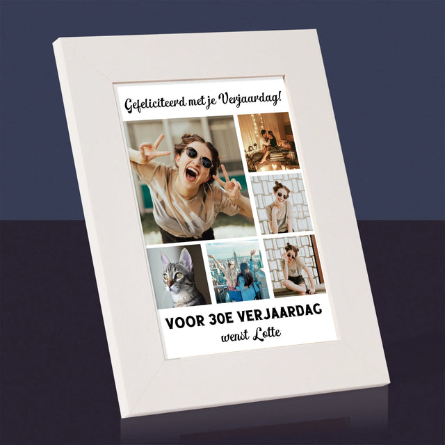 Fotocollage: Fotocollage Verjaardag - Fotokader (Horziontaal)