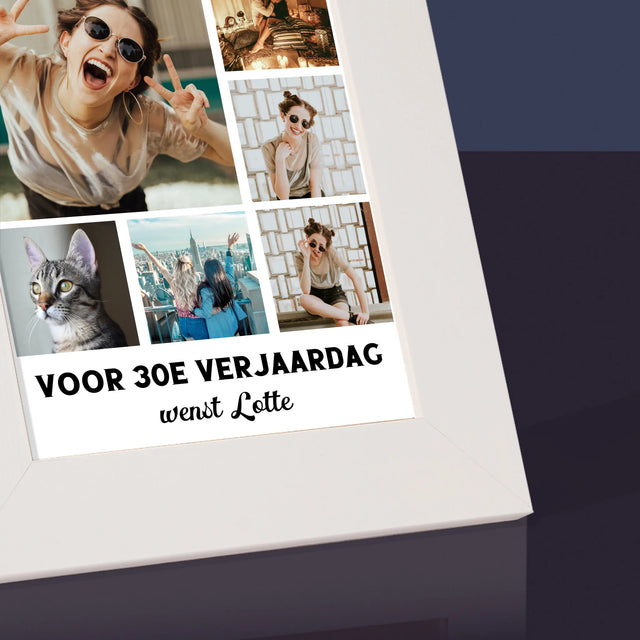Fotocollage: Fotocollage Verjaardag - Fotokader (Horziontaal)