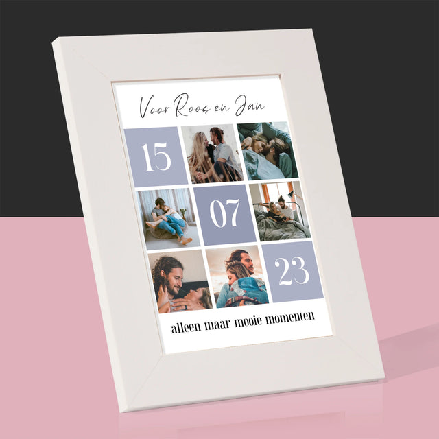 Fotocollage: Beste Momenten - Fotokader (Horziontaal)