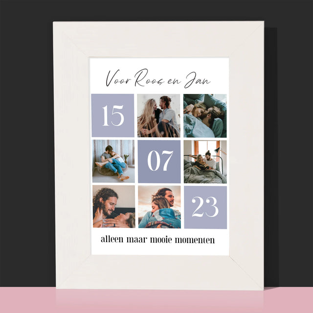 Fotocollage: Beste Momenten - Fotokader (Horziontaal)