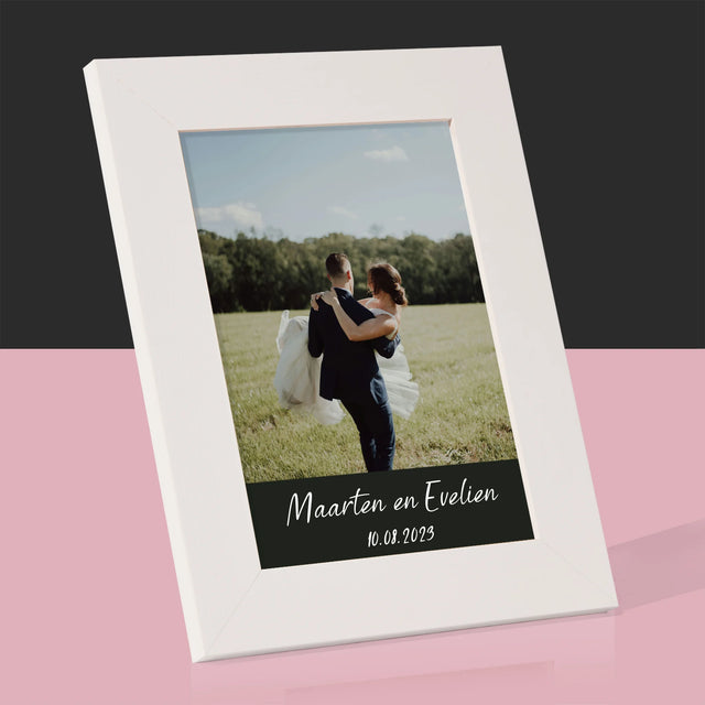 Foto En Handtekening: Trouwfoto - Fotokader (Horziontaal)