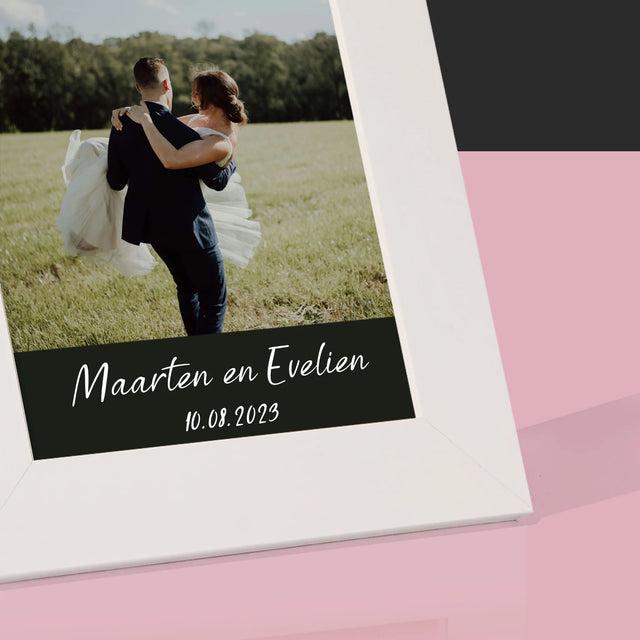 Foto En Handtekening: Trouwfoto - Fotokader (Horziontaal)