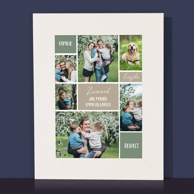 Fotocollage: Collage Familie - Fotokader (Horziontaal)