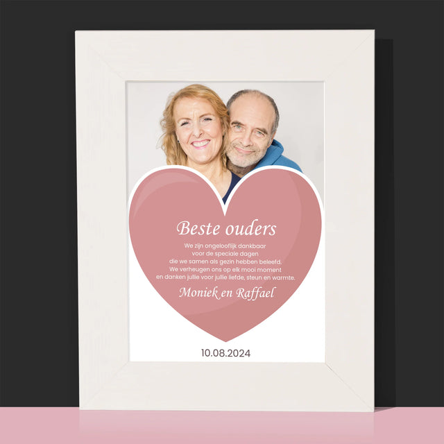 Foto En Handtekening: Beste Ouders - Fotokader (Horziontaal)