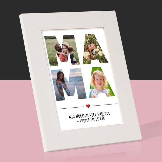 Woord Van Foto'S: Mama - Fotokader (Horziontaal)