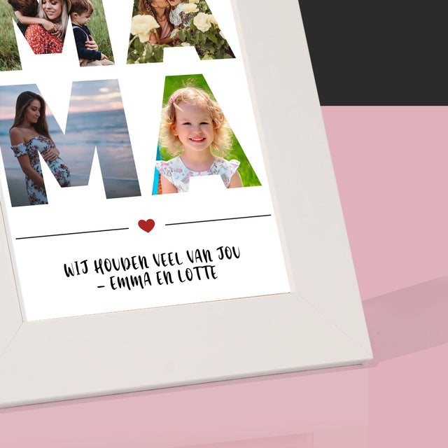 Woord Van Foto'S: Mama - Fotokader (Horziontaal)