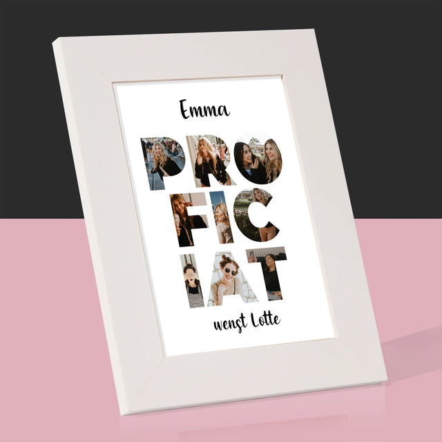 Woord Van Foto'S: Proficiat - Fotokader (Horziontaal)