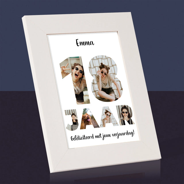 Woord Van Foto'S: 18 Jaar - Fotokader (Horziontaal)