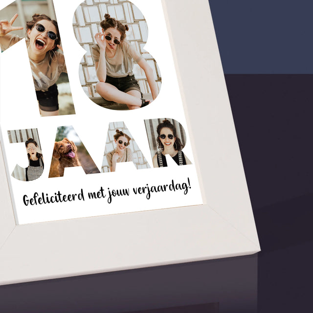 Woord Van Foto'S: 18 Jaar - Fotokader (Horziontaal)