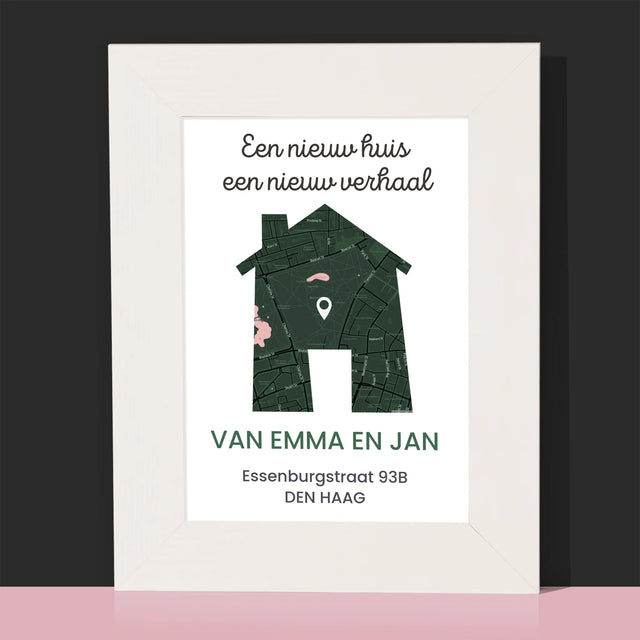 Stadsplastadsplattegrond: Stadskaart: Nieuw Huis - Fotokader (Horziontaal)