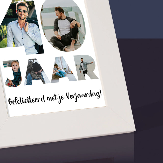 Woord Van Foto'S: 40 Jaar - Fotokader (Horziontaal)