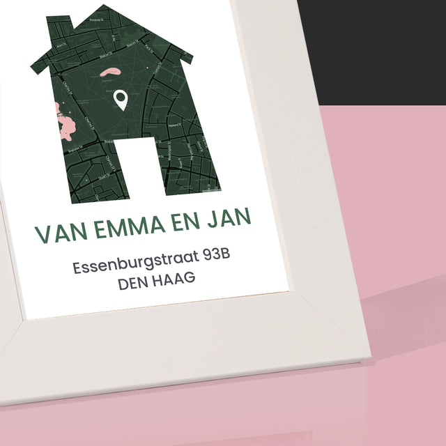 Stadsplastadsplattegrond: Stadskaart: Nieuw Huis - Fotokader (Horziontaal)