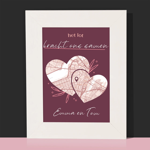 Stadsplastadsplattegrond: Stadskaart: Het Lot - Fotokader (Horziontaal)