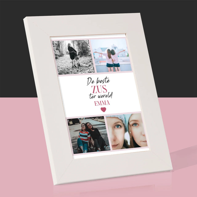 Fotocollage: De Beste Zus - Fotokader (Horziontaal)