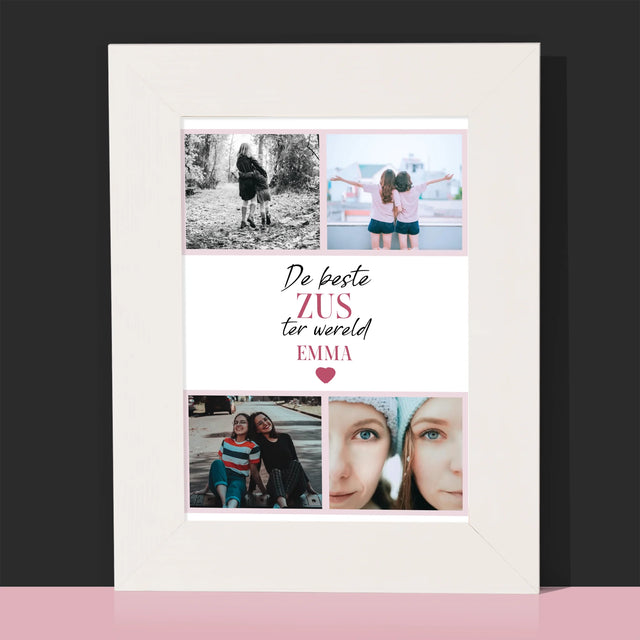 Fotocollage: De Beste Zus - Fotokader (Horziontaal)