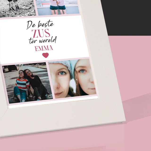 Fotocollage: De Beste Zus - Fotokader (Horziontaal)