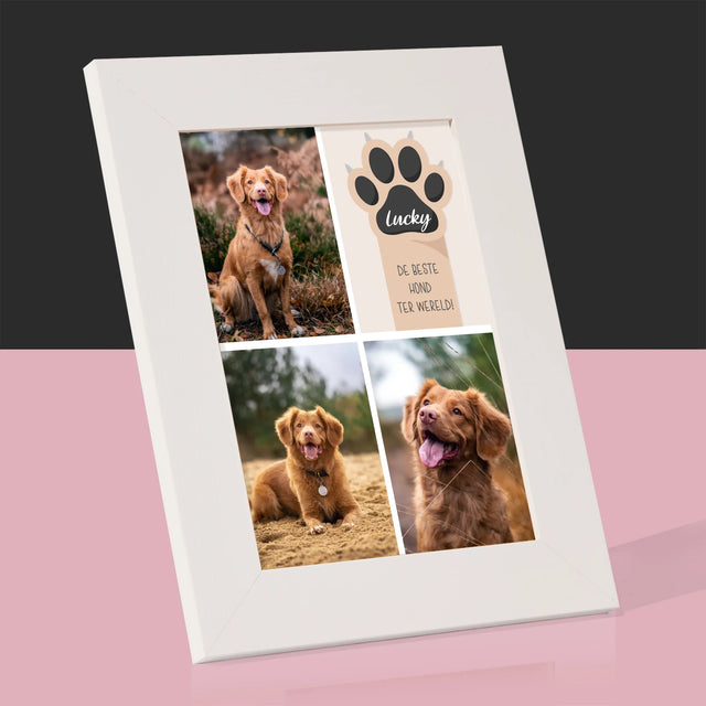 Fotocollage: Beste Hond - Fotokader (Horziontaal)