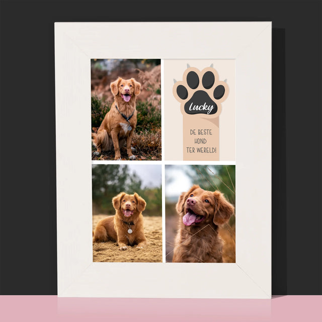 Fotocollage: Beste Hond - Fotokader (Horziontaal)