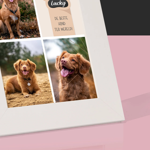 Fotocollage: Beste Hond - Fotokader (Horziontaal)
