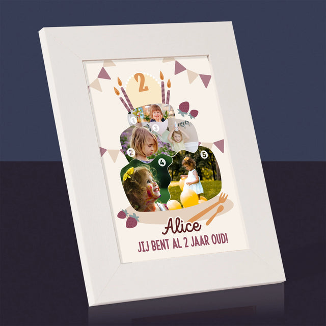 Vorm Van Foto'S: Verjaardagstaart - Fotokader (Horziontaal)