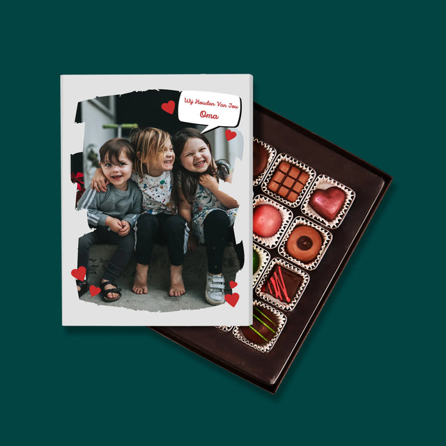 Foto En Handtekening: Voor Lieve Oma - Pralines