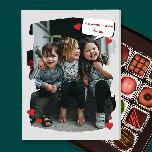 Foto En Handtekening: Voor Lieve Oma - Pralines