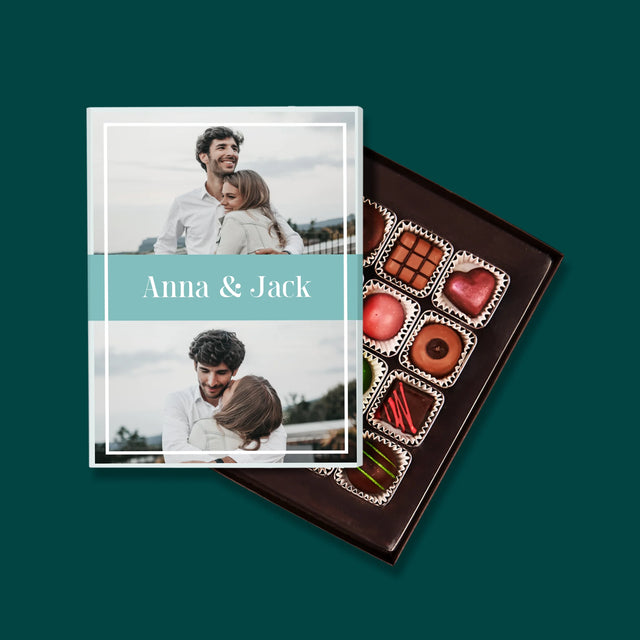 Fotocollage: Namen, Koppel - Pralines