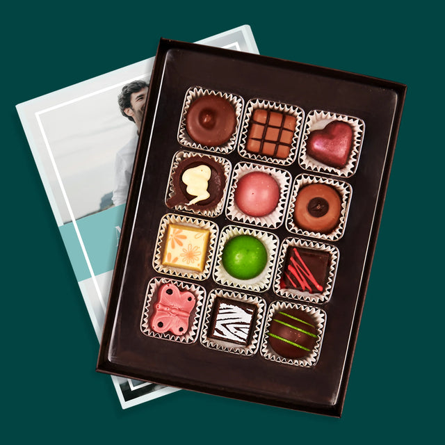 Fotocollage: Namen, Koppel - Pralines