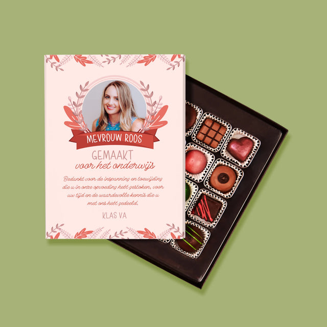 Foto En Handtekening: Gemaakt Voor Het Onderwijs - Pralines