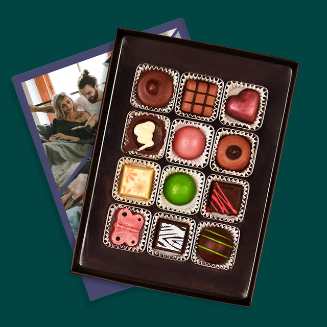 Fotocollage: Bedankt, Dat Je Er Bent - Pralines