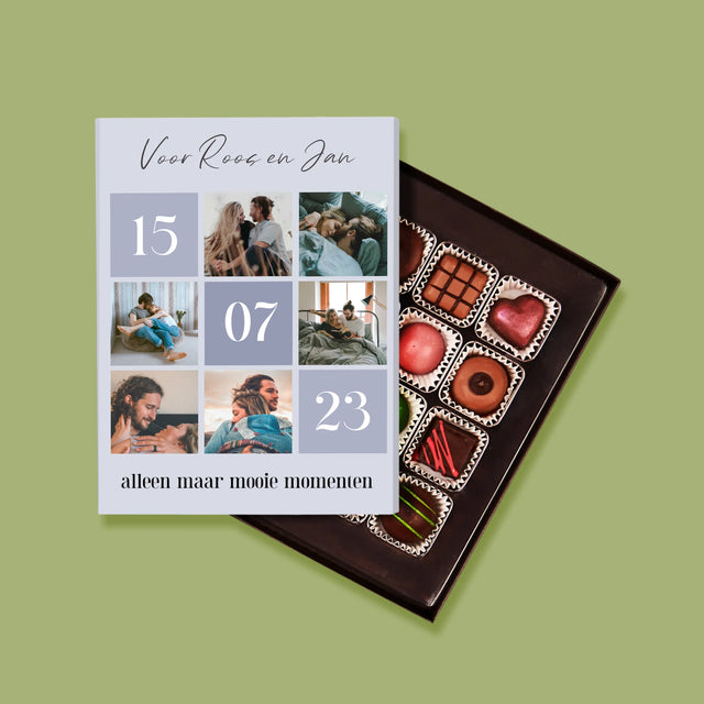 Fotocollage: Beste Momenten - Pralines