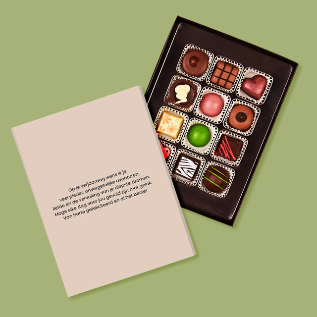 Fotocollage: Fotocollage Verjaardag - Pralines