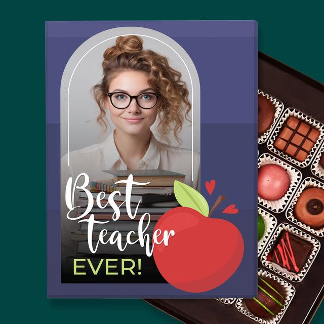 Foto En Handtekening: Best Teacher Ever - Pralines