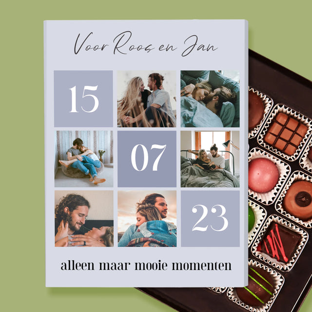 Fotocollage: Beste Momenten - Pralines