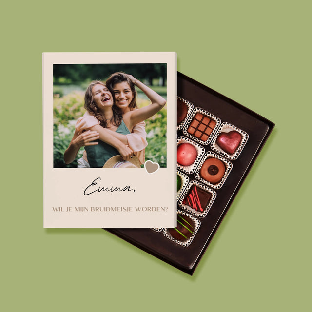 Foto En Handtekening: Wordt Mijn Bruidsmeisje - Pralines