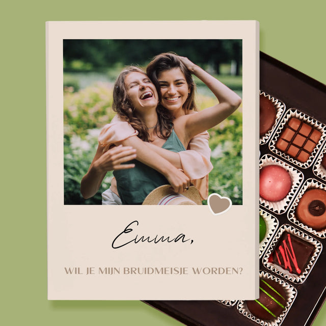 Foto En Handtekening: Wordt Mijn Bruidsmeisje - Pralines