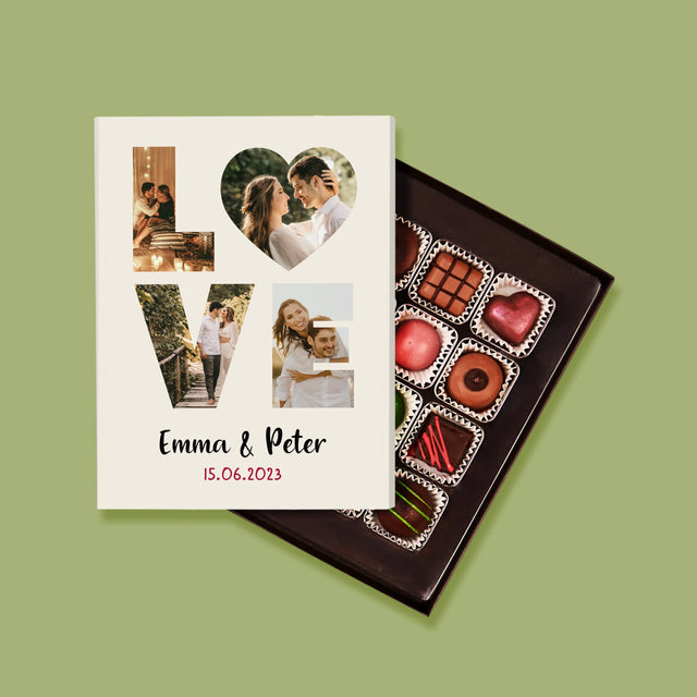 Woord Van Foto'S: Love Met Jouw Foto'S - Pralines