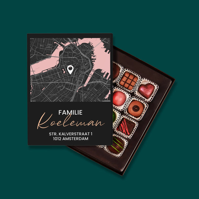 Stadsplastadsplattegrond: Stadskaart: Familie - Pralines