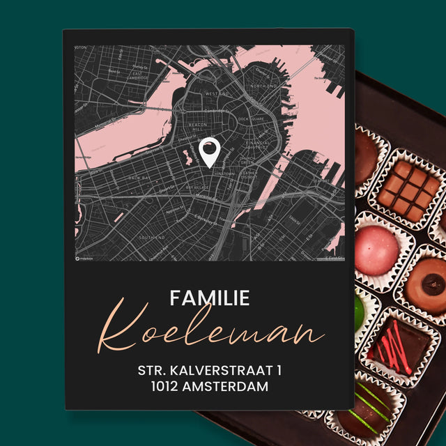 Stadsplastadsplattegrond: Stadskaart: Familie - Pralines