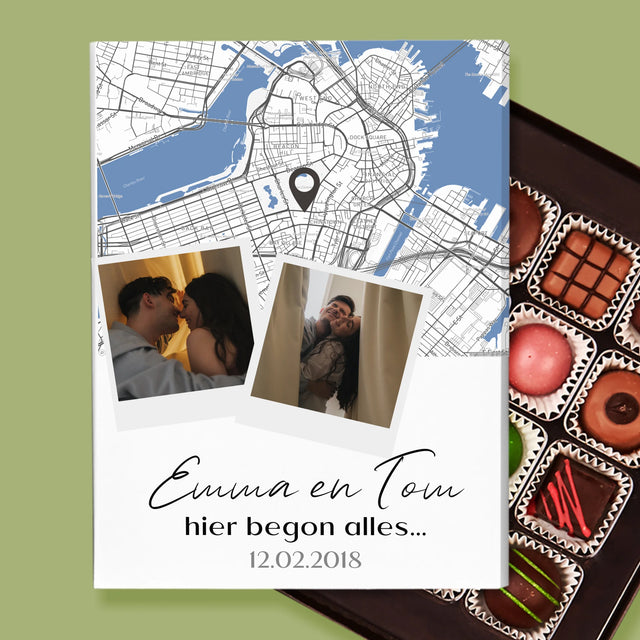 Stadsplastadsplattegrond: Stadskaart: Waar Alles Begon - Pralines