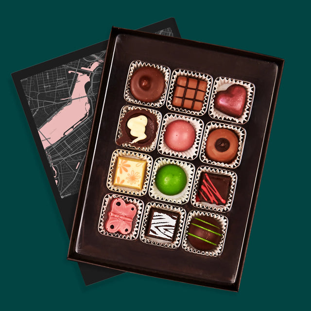 Stadsplastadsplattegrond: Stadskaart: Familie - Pralines