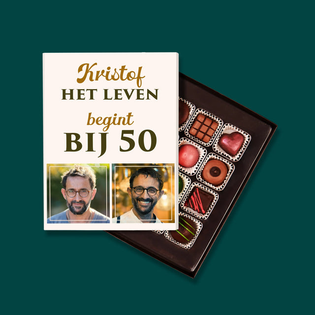Fotocollage: Het Leven Begint Bij 50 - Pralines