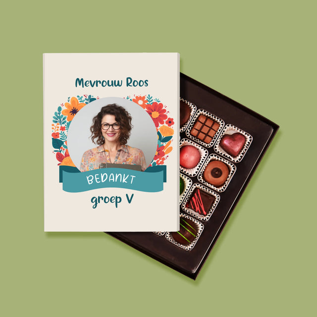 Foto En Handtekening: Bedankt, Kleuterjuf - Pralines