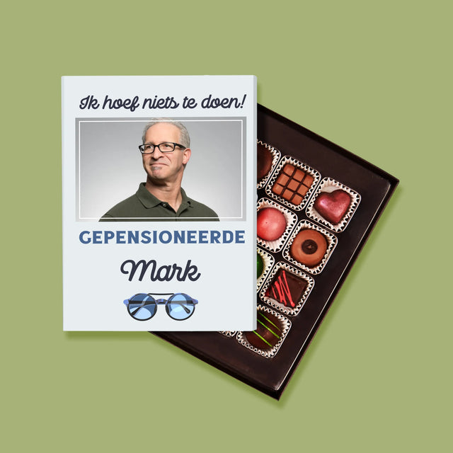 Foto En Handtekening: Ik Hoef Niets Te Doen! Gepensioneerde - Pralines