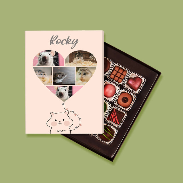 Fotocollage: Hamster - Pralines