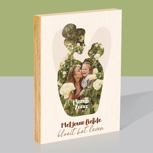 Vorm Van Foto'S: Jouw Liefde - Afdruk Op Hout (Verticaal)