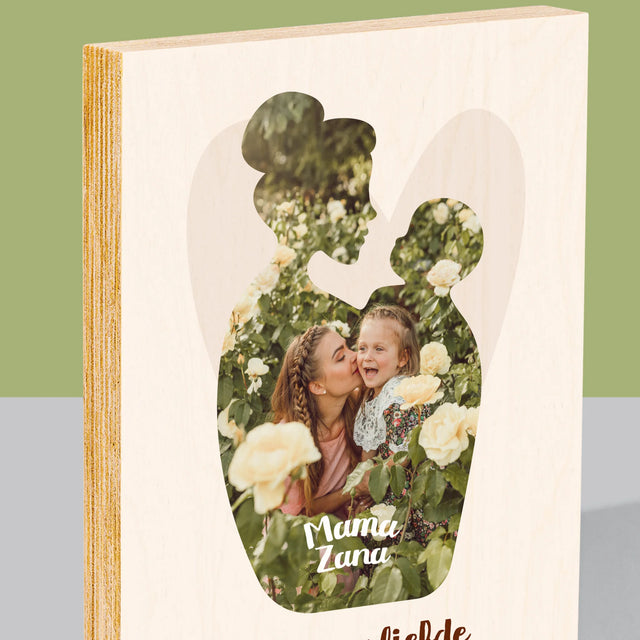 Vorm Van Foto'S: Jouw Liefde - Afdruk Op Hout (Verticaal)