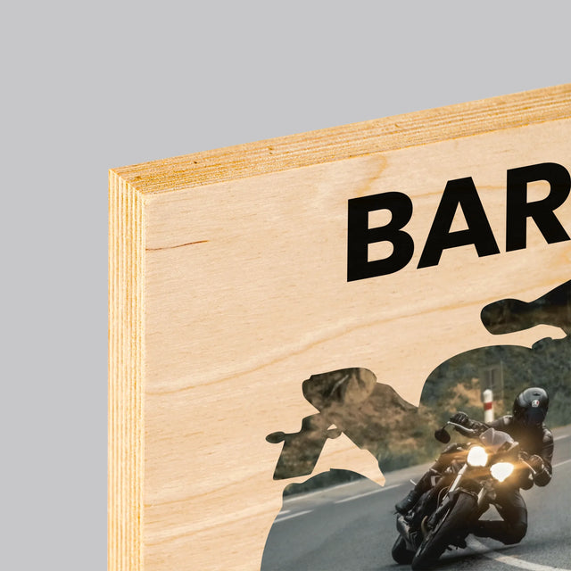 Vorm Van Foto'S: Just Ride - Afdruk Op Hout (Verticaal)