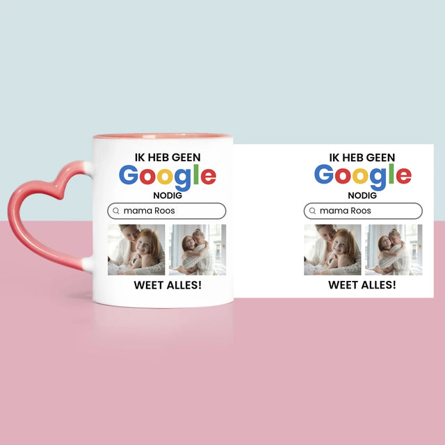 Fotocollage: Ik Heb Geen Google Nodig - Mok