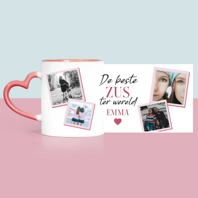 Fotocollage: De Beste Zus - Mok